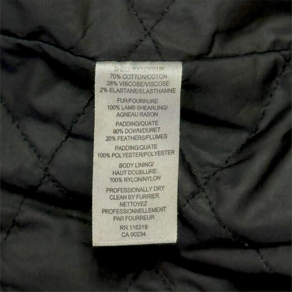 STEVEN ALAN Cocoon Puffer Jacket Lamb Shearling Fur Jacket Feather Down Relaxed - Picture 13 of 14